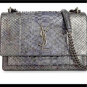 Saint Laurent crossbody bag metallic python.